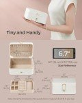 Travel Jewelry Box with 2-Layer Organizer