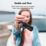 SPGUARD AirTag Holder Keychain & Luggage Tag - 4 Pack