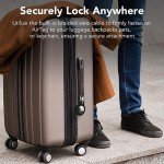 SPGUARD AirTag Holder Keychain & Luggage Tag - 4 Pack