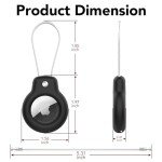 SPGUARD AirTag Holder Keychain & Luggage Tag - 4 Pack