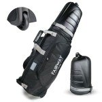 Wheeled Foldable Golf Travel Bag with Pockets