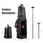 PLAYEAGLE Rolling Golf Club Travel Bag