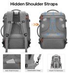 Bagsure Expandable 42L Travel Backpack with Cubes