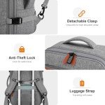 Bagsure Expandable 42L Travel Backpack with Cubes