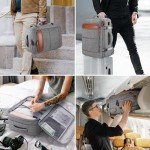 Bagsure Expandable 42L Travel Backpack with Cubes