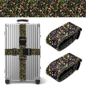 Wildflower Adjustable Luggage Straps for Suitcases