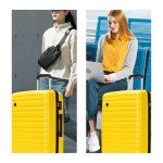 GinzaTravel 4-Piece Yellow Hardside Luggage Set