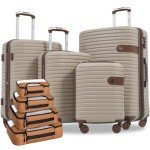 Merax 4-Piece Lightweight Hardshell Luggage Set