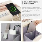 Anwick 4-Piece Expandable Carry-On Luggage Set