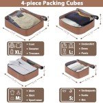 Merax 4-Piece Lightweight Hardshell Luggage Set