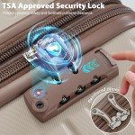 Merax 4-Piece Lightweight Hardshell Luggage Set