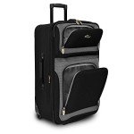 4-Piece Expandable Softside Rolling Luggage Set