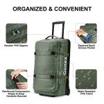 Gonex 70L Water-Repellent Rolling Duffle Bag