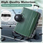 Merax Lightweight Expandable Spinner Luggage Set - Green