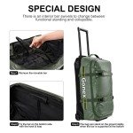 Gonex 70L Water-Repellent Rolling Duffle Bag