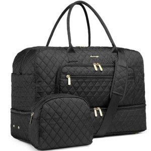 Large Women’s Travel Duffle Bag with Wet Pocket