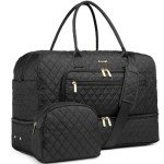 Large Women’s Travel Duffle Bag with Wet Pocket