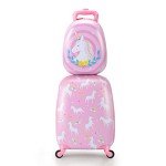 Unicorn Kids Luggage Set with Backpack and Wheels