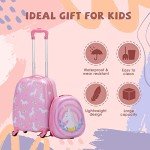 Unicorn Kids Luggage Set with Backpack and Wheels