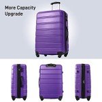 Merax 2-Piece Purple Hard Shell Luggage Set