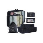 7-Piece Travel Packing Organizer Set (Black)