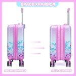 Cute Pink Mermaid Kids' 2-Piece Luggage Set