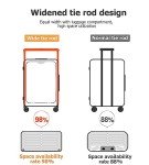 Feilario 20" Aluminum Frame Hardside Carry-On Suitcase