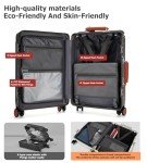 Feilario 20" Aluminum Frame Hardside Carry-On Suitcase