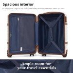 Coolife Hardshell Luggage Set with Spinner Wheels