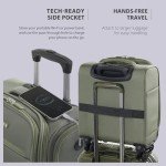 Sage Green Underseat Spinner Carry-On Luggage