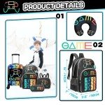 Inprof Kids' 5-Piece Hardside Luggage Set