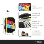 Bioworld Pokémon Character Stripes Luggage Set - 2 Pack