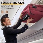 LARVENDER 3-Piece Expandable Softside Luggage Set