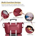 LARVENDER 3-Piece Expandable Softside Luggage Set