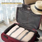 LARVENDER 3-Piece Expandable Softside Luggage Set