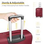 LARVENDER 3-Piece Expandable Softside Luggage Set