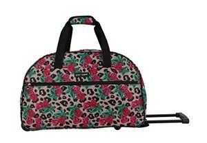 Betsey Johnson Lightweight 22" Duffel Bag - Leopard Rose
