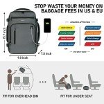 ECOHUB 16'' Airline-Approved Travel Backpack, Grey