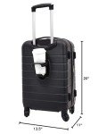 Wrangler Black Smart Luggage Set with USB Port