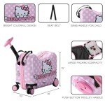 Hello Kitty Pink Ride-On Luggage for Kids