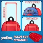 Marvel Spiderman Foldable Kid's Trolley Suitcase