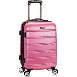 Pink Expandable Hardside Spinner Luggage by Rockland