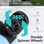 Light Blue 21" Hard Shell Carry On Suitcase