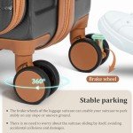 Lightweight 20-Inch Carry-On Luggage with USB Port