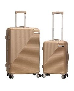Rockland Star Trail Champagne Hardside Luggage Set
