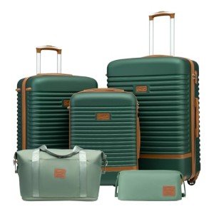 Coolife 3-Piece Lightweight Hardshell Luggage Set