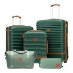 Coolife 3-Piece Lightweight Hardshell Luggage Set