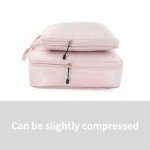 6 Piece Compression Packing Cubes Set - Pink