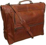 Brown Leather Garment Bag for Three Suits