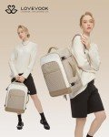 LOVEVOOK Waterproof Travel Backpack with Packing Cubes